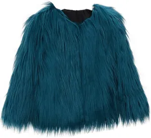 Girls Boys Faux Fur Vest Coat Toddler Kids Fleece Fuzzy Furry Jacket Coat Plush Thick Warm Outwear Winter Clothes
