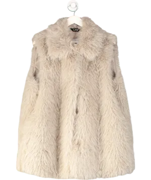 Long Tall Sally Grey Faux Fur Gilet UK 20