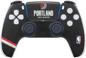Skinit Decal Gaming Skin Compatible with PS5 Controller - Officially Licensed NBA Portland Trail Blazers Away Jersey Design